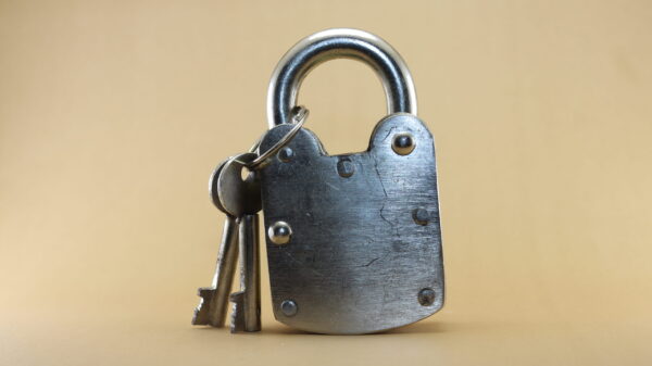 Anwar Hardware iron Pad Lock Five lever 2 Plate 5cm with two keys - Image 2