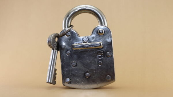 National Signle Plate 5cm iron Pad Lock with two keys - Image 2