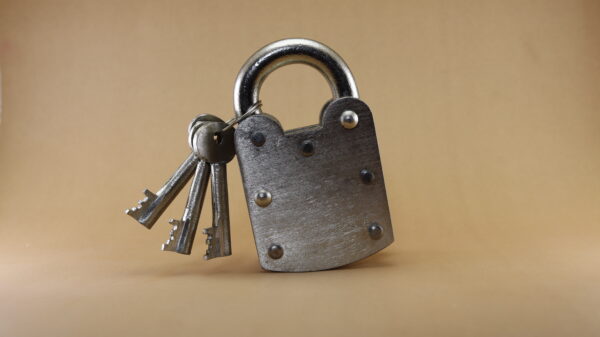 Nadeem five levers Triple Plate iron Pad Lock 5cm with Three keys - Image 3