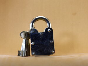 AHS Double Plate Brass Pad Lock 5cm with Three keys
