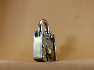 AHS Double Plate Brass Pad Lock 5cm with Three keys
