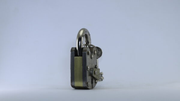 AHS Triple Plate Brass Pad Lock 5cm with Three keys