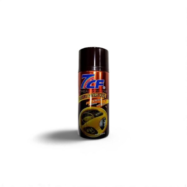 7CF (Brown) Dashboard Leather & Tire Wax – 450 ml - Image 2