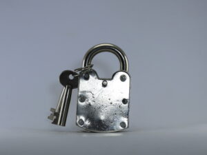 Muhafiz Double Plate Iron Pad Lock 5cm Gold Color Wall with Two keys