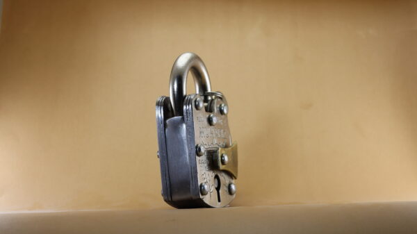 Muhafiz Triple Plate iron Pad Lock 5cm with Three keys