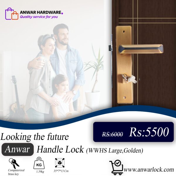 WWHS 376_Large Handle Door Lock - Image 2