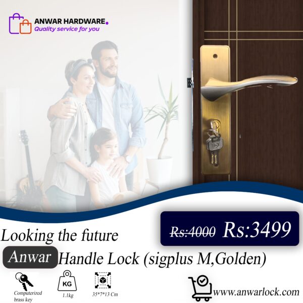 Sigplus 940M Medium Handle Door Lock - Image 2