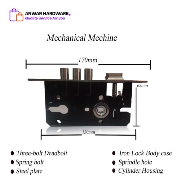 Fakhar 30_Medium Handle Door Lock - Image 2